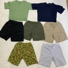 140・150cm 男の子洋服　ギアショートパンツ他　半袖半ズボン　まとめ売り