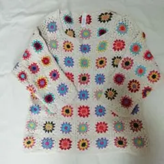 コットン ニット ベーシック 花柄 かぎ編み フラワー　Niche.のサムネイル