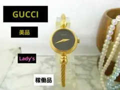 美品　GUCCI　グッチ　2700.2.L 　ブラック文字盤　レディースウォッチ
