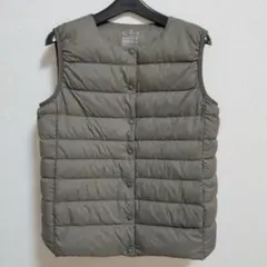 無印良品 軽量ダウン ノーカラーベスト Mサイズ