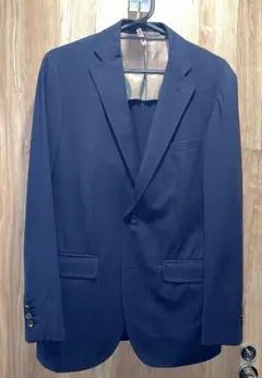 THE SUIT COMPANY 濃紺ストライプ スーツ上下 クリーニング済