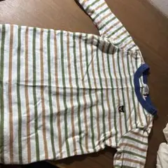 DOUBLE.B MIKI HOUSE 長袖Tシャツ ボーダー 100