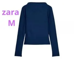 zara クレープハイネックTシャツ