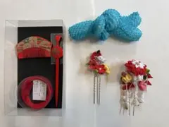 値下げ！　和風髪飾りセット かんざし 櫛　七五三