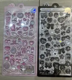 BONBON DROP シールセット 黒とピンク バレリーナ