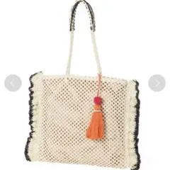 ニコアンド オリジナルフリルペーパートートバッグ