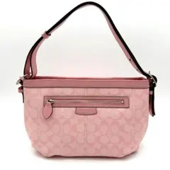 COACH Signature One Shoulder Bag Pink