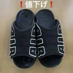 値下げ❗️Nike AIRロゴ ブラック サンダル 28センチ ブラック モアテン