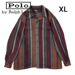 ​美品希少ポロラルフローレンウールシャツ XL オーバーサイズ　ヴィンテージ ​