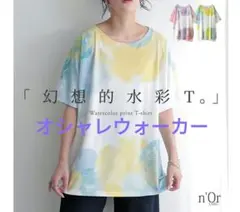 オシャレウォーカー【n'Orlabel】水彩Tシャツのサムネイル