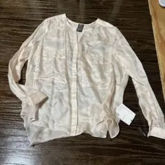 DOUBLE STANDARD CLOTHING シルク100%長袖薄ピンクのサムネイル