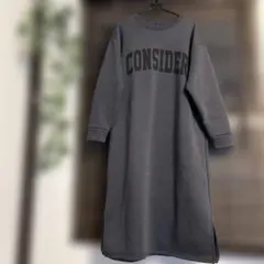 裏起毛ワンピース