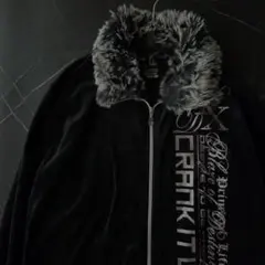 Archive y2k ファー付き ジップアップ ベロア ギャル男 お兄系