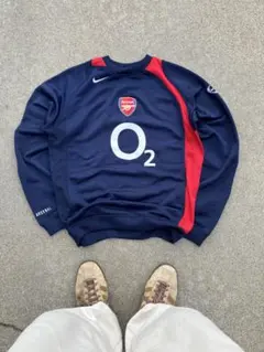 NIKE アーセナル　O2 トレーニング　スウェット Vintage Nike Arsenal o2 Football Track Top Training
