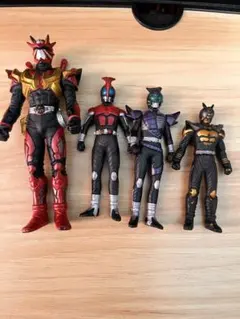仮面ライダー ミニソフビ4体セット カブトシリーズ、響鬼