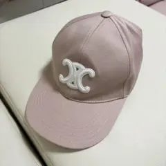 CELINE トリオンフ ベースボールキャップ ピンク セリーヌ トリオンフ ピンク キャップ CELINE セリーヌ
