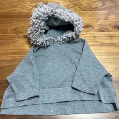 FITH melt グレー　ボアフード トレーナー