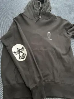 gum master 黒色フード付きパーカー L