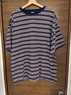 kutirオーバーサイズ Tシャツ ストライプ