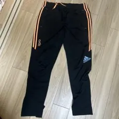 adidas 11pro ストライプジャージパンツ 黒/オレンジ