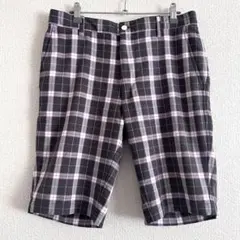 Footjoy フットジョイ ゴルフ ハーフパンツ チェック柄 ウエスト81のサムネイル