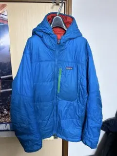 patagonia フード付きダスパーカー L ターコイズブルー
