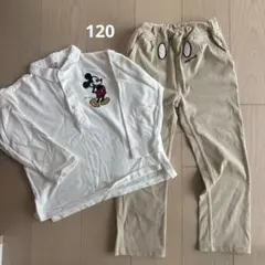 Petit main / Disney長袖カットソーとパンツセット