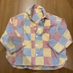 diGREEN チェック柄シャツ S 80-90