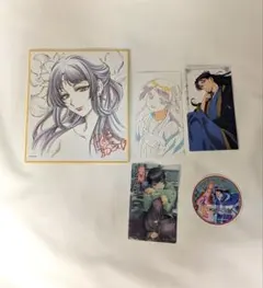 薬屋のひとりごと展　参加賞シール　色紙　カードシール　小説特典クリアカード