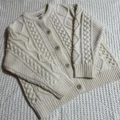 フィッシャーマンニット　カーディガン