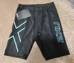 【タグ付未使用】2XU スパッツ 黒/青 Mサイズ