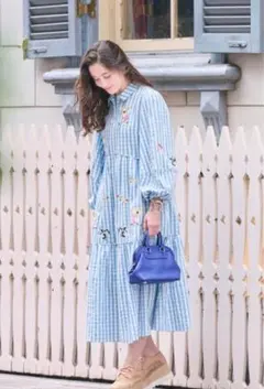 chesty ギンガムチェックシャツワンピース　M