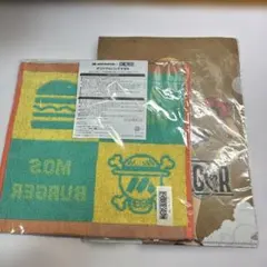 モスバーガー 2025モス福袋 ONE PIECE ハンドタオル　クリアファイル