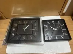 technos 電波掛け時計 CAINZ クォーツ掛け時計 2台セット 動作品