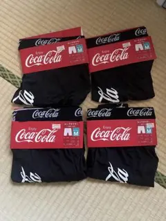CocaCola ロングボクサーパンツ　M 黒　4枚