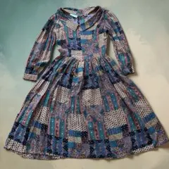 【90sヴィンテージ】PIER 1 IMPORTS パッチワーク柄ワンピース総柄