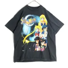 3686 セーラームーン シングルステッチ ビッグプリント アニメ Tシャツ 