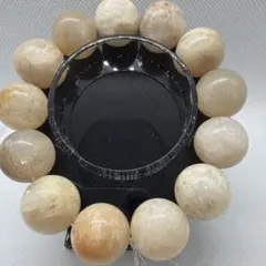 大玉ホワイトスノーガーデンブレスレット 16mm①