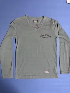 STOOGE&CO ストーギーアンドコー　Vネック　長袖Tシャツ　S