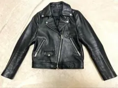 UNITED TOKYO牛革ダブルライダースジャケットブラック