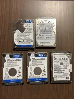 1TB & 500GB✖️3＆320GB 5台セット