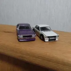 アオシマ グラチャンコレクション ハコスカ / ローレル 2台セット ジャンク