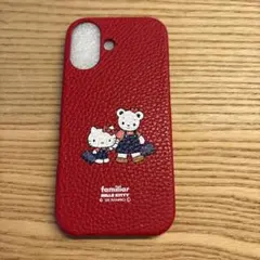 ファミリア＆ハローキティコラボ iPhone17 Pro ケースグレージュ