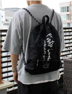 kvi baba Big Logo Knapsack ナップサック 黒 ブラック - メルカリ