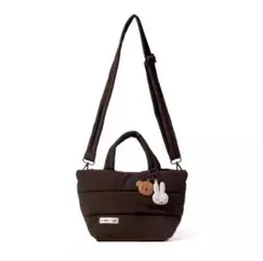 スタバ　ミッフィー　トートバッグ　ショルダーバッグ　ブラウン　　　　　12-14