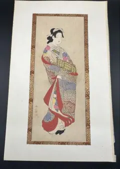 古物 弁天小僧 浮世絵 木版画 娘おこよ 多色刷り F40 - メルカリ