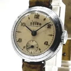 SEIKO セイコー クロノメーター 手巻き レディース スモセコ 青針 不動