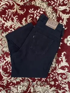 日本製・美品　EDWIN 403LR ストレッチ ストレートパンツ 黒 M