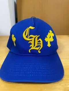 【極美品】クロスパッチ キャップ ブルー イエロー