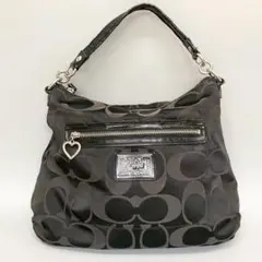 美品 COACH コーチ F20064 ポピー シグネチャー ワンショルダー